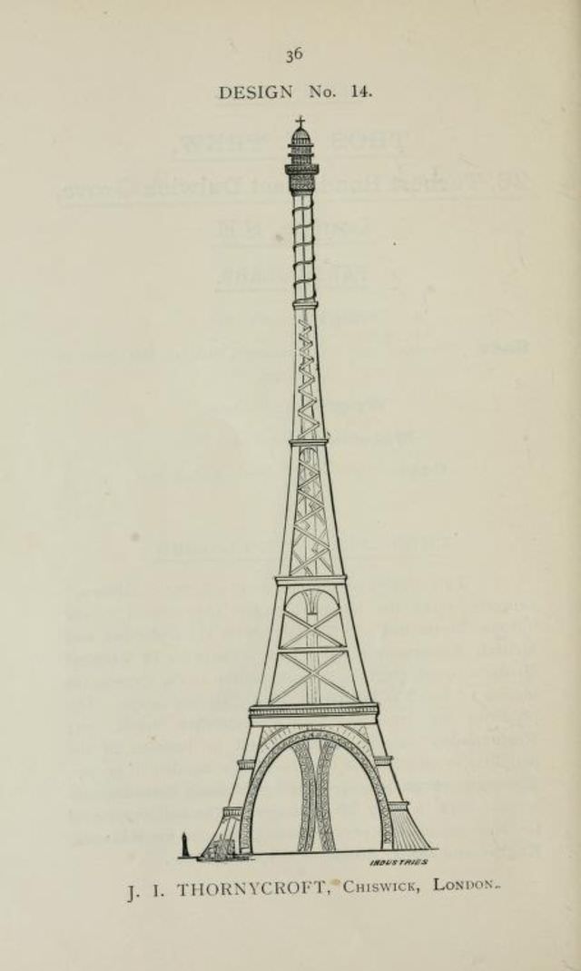 50+ Competitive Designs Submitted For The Construction Of Great Tower For London In 1890