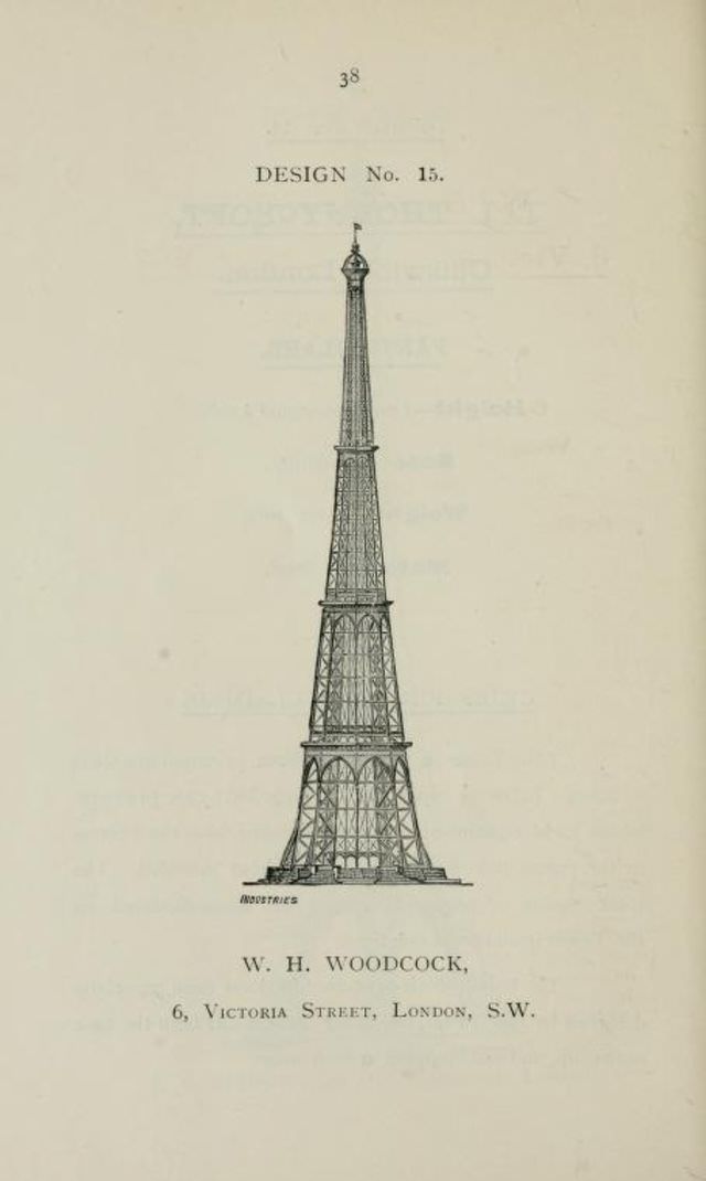 50+ Competitive Designs Submitted For The Construction Of Great Tower For London In 1890