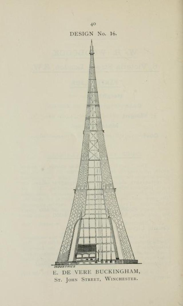 50+ Competitive Designs Submitted For The Construction Of Great Tower For London In 1890