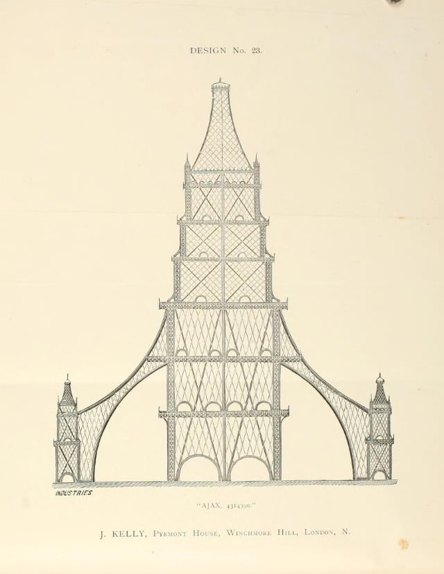 50+ Competitive Designs Submitted For The Construction Of Great Tower For London In 1890