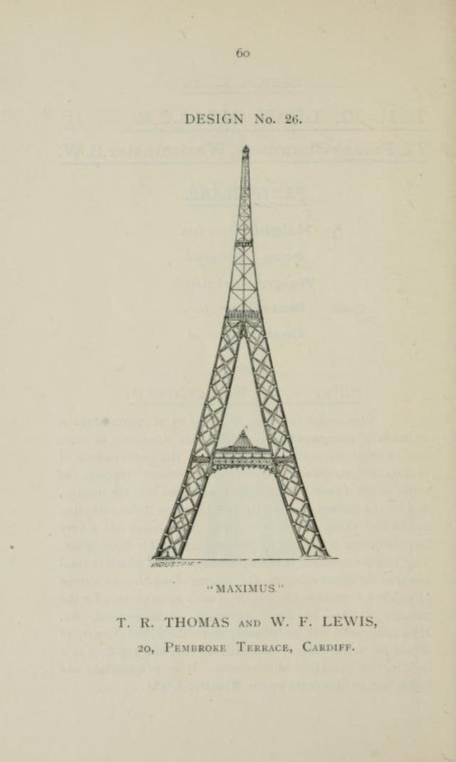 50+ Competitive Designs Submitted For The Construction Of Great Tower For London In 1890