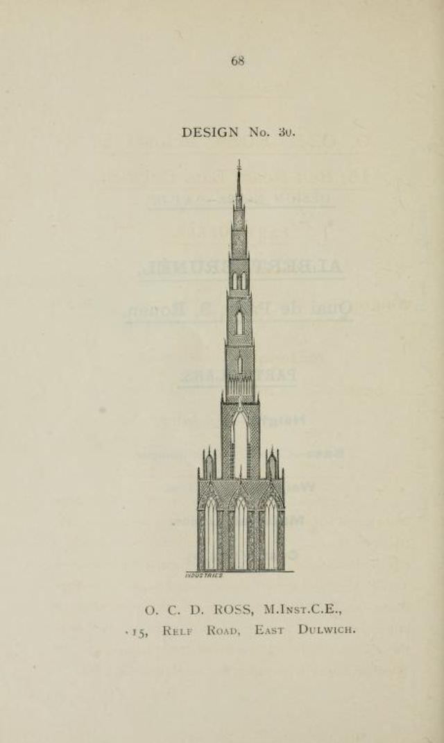 50+ Competitive Designs Submitted For The Construction Of Great Tower For London In 1890