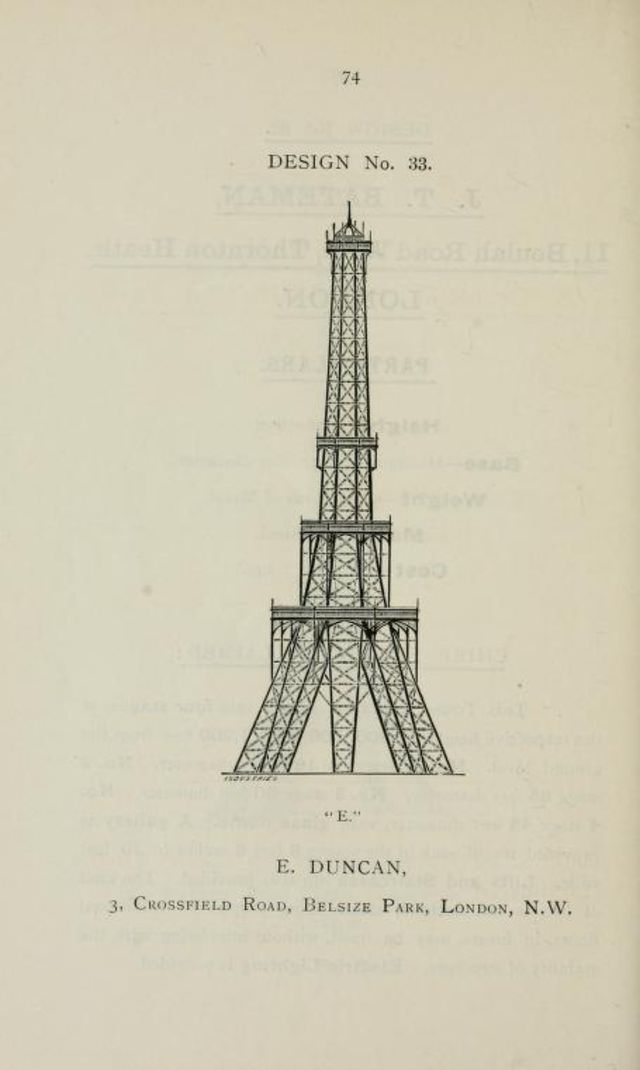 50+ Competitive Designs Submitted For The Construction Of Great Tower For London In 1890