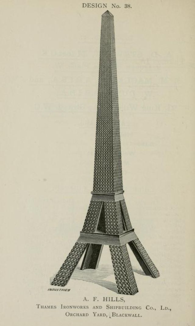 50+ Competitive Designs Submitted For The Construction Of Great Tower For London In 1890