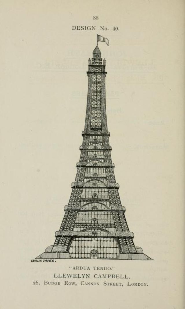 50+ Competitive Designs Submitted For The Construction Of Great Tower For London In 1890