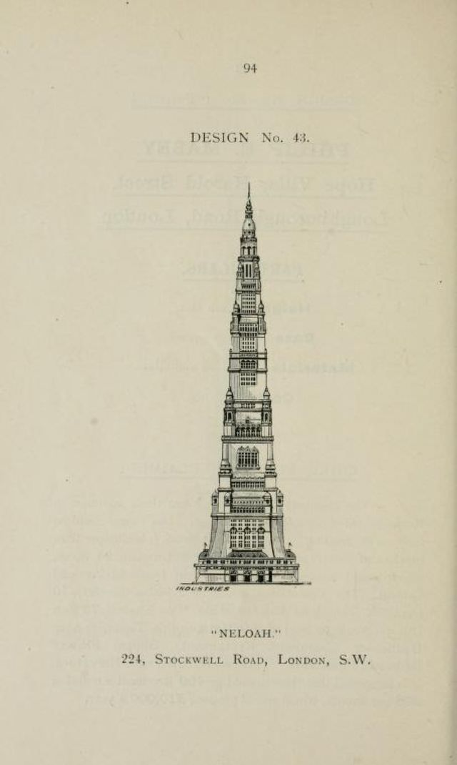 50+ Competitive Designs Submitted For The Construction Of Great Tower For London In 1890