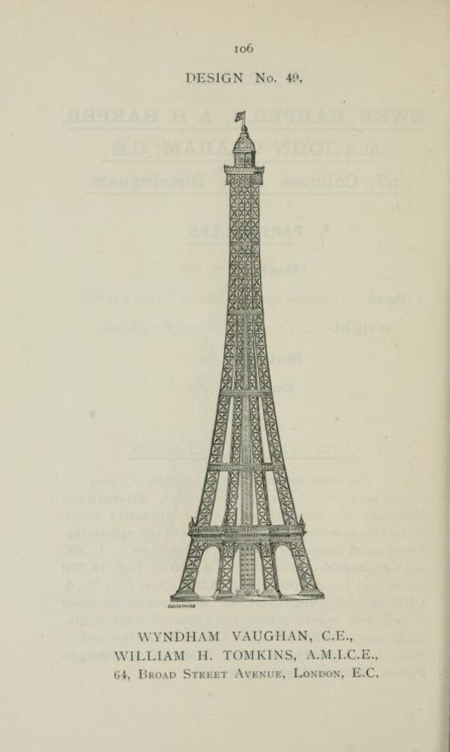 50+ Competitive Designs Submitted For The Construction Of Great Tower For London In 1890