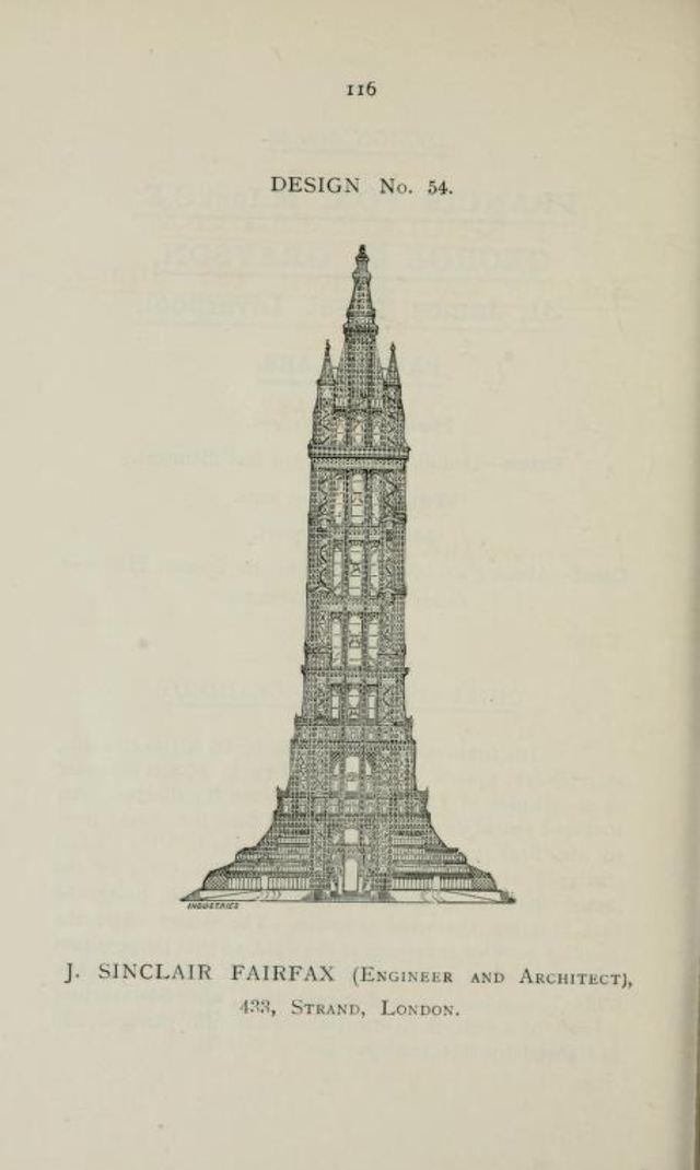 50+ Competitive Designs Submitted For The Construction Of Great Tower For London In 1890