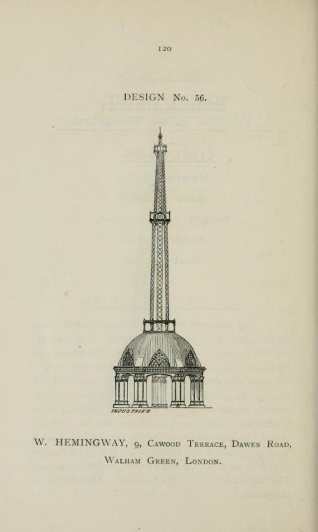 50+ Competitive Designs Submitted For The Construction Of Great Tower For London In 1890