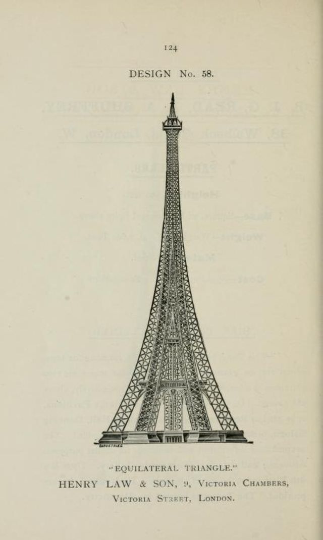 50+ Competitive Designs Submitted For The Construction Of Great Tower For London In 1890