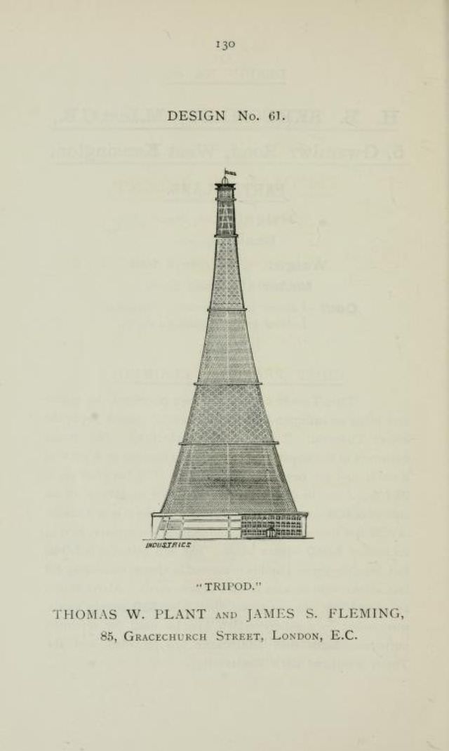 50+ Competitive Designs Submitted For The Construction Of Great Tower For London In 1890