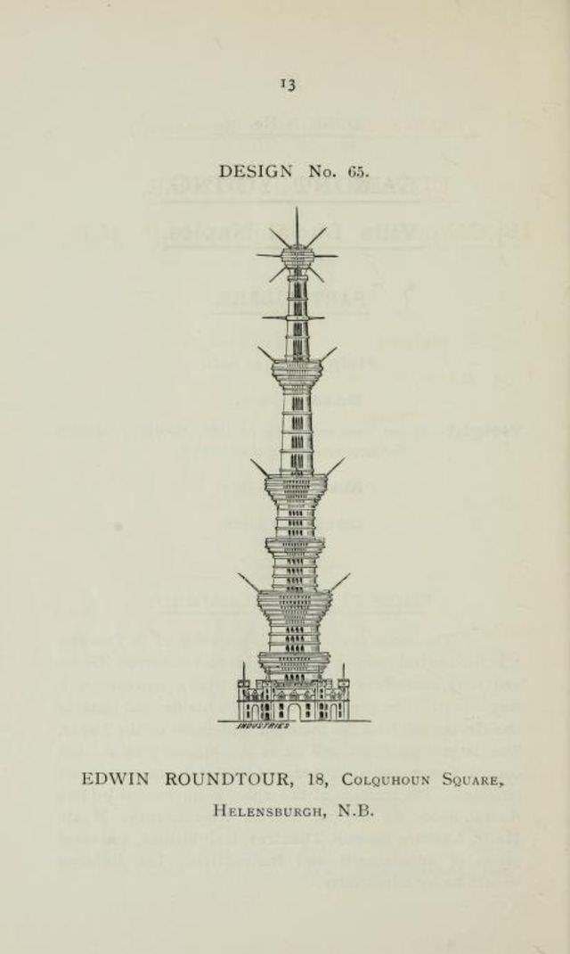 50+ Competitive Designs Submitted For The Construction Of Great Tower For London In 1890