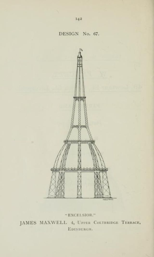 50+ Competitive Designs Submitted For The Construction Of Great Tower For London In 1890