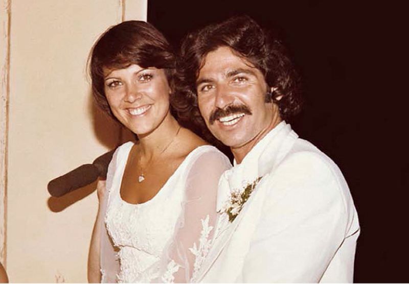 Kris Jenner and her first husband Robert Kardashian at their 1978 wedding