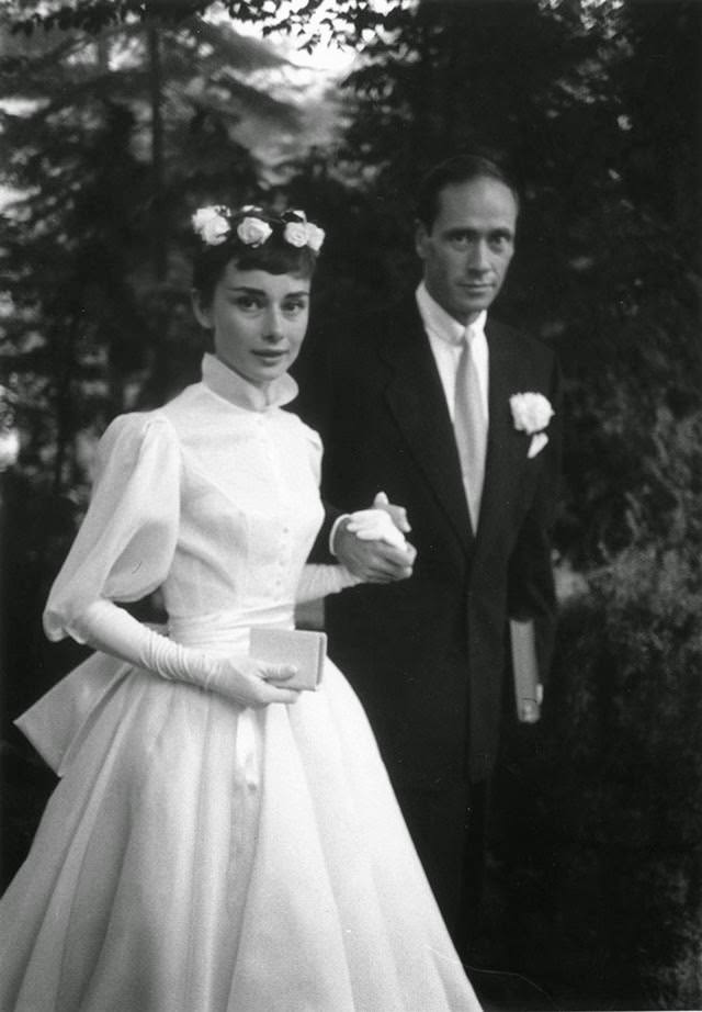 Audrey Hepburn and Mel Ferrer, 1954.