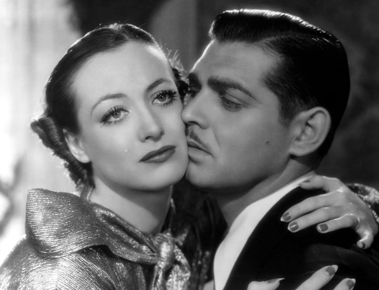 Joan Crawford and Clark Gable in Chained, 1934