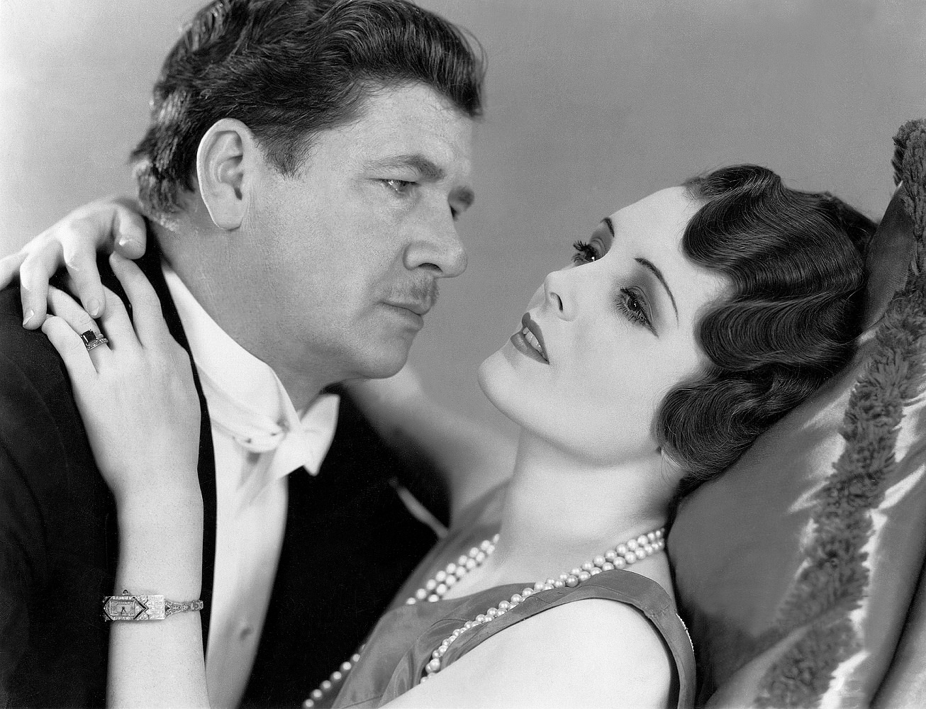 George Bancroft and Mary Astor in Ladies love brutes, 1930