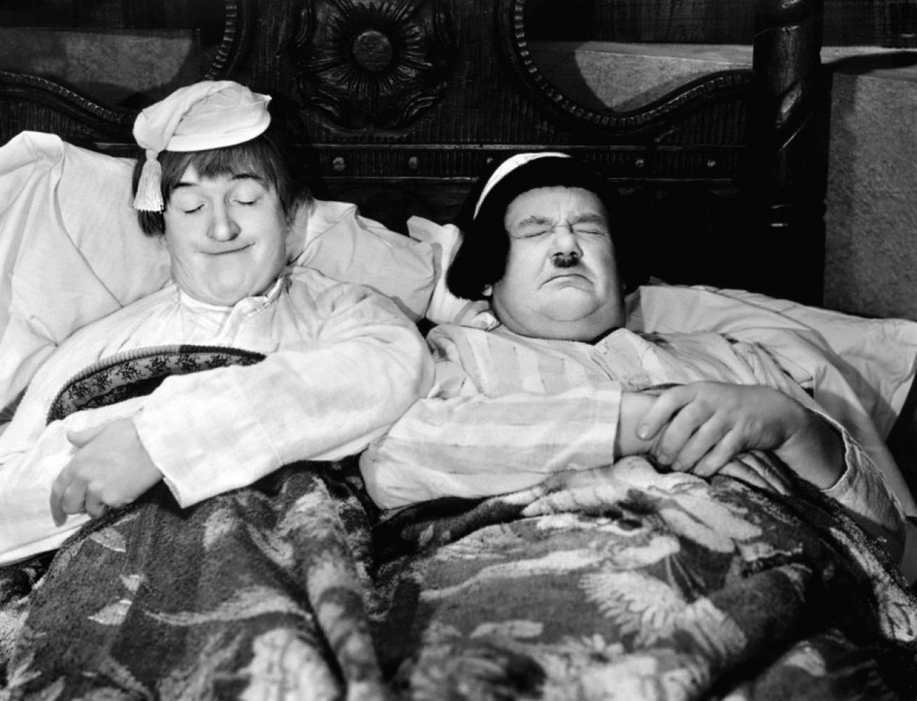 Stan Laurel and Oliver Hardy in The devil's brother, 1933