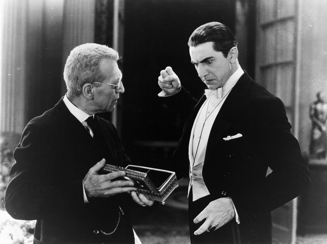 Edward Van Sloan and Bela Lugosi in Dracula, 1931