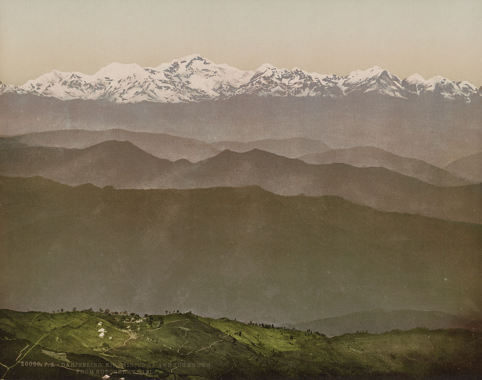 Kangchenjunga and the snows from Kutcherry Hill, Darjeeling