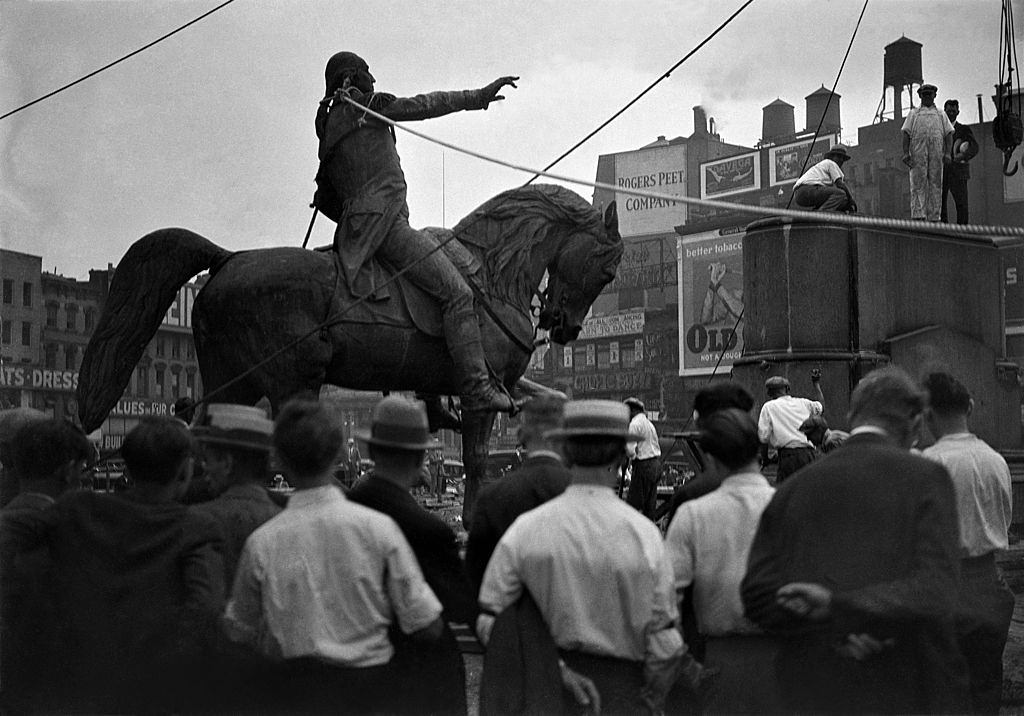 Henry Kirke Browns Statue of George Washington, New York City, 1930.