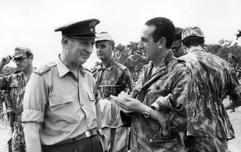 General Kaulza de Arriaga (L), Commander in Chief of the Armed ...