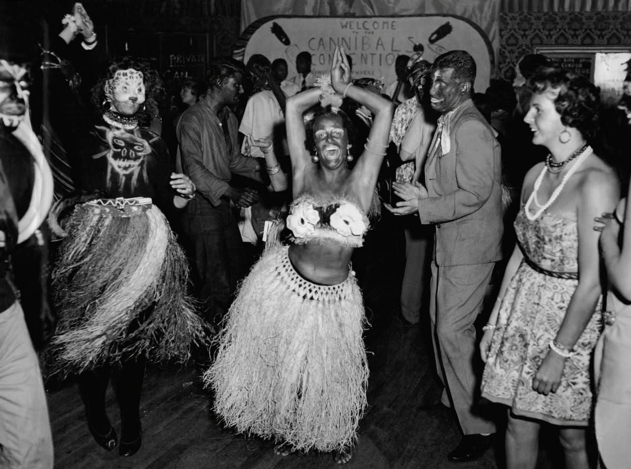 African ball at Le Condor Club in Wardour street Soho London 16 Nov 1956.
