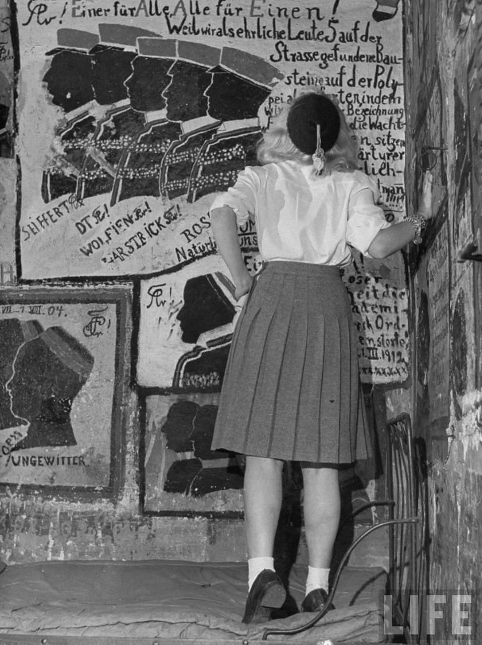 Student in old student prison.