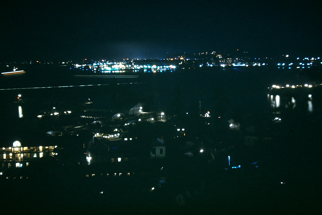 Harbour by Night, Hong Kong, 1952