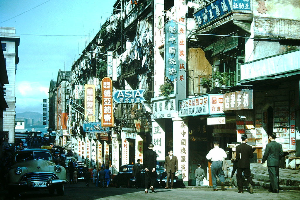 Victoria Street, Hong Kong, 1952