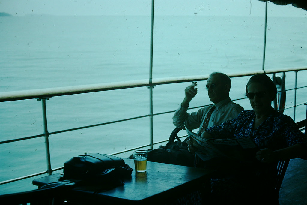 Aboard SS Takshing, Hong Kong, 1952