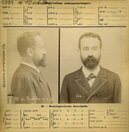 The Bertillon System, which classified Criminals according to their ...