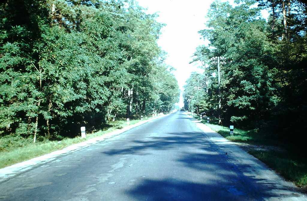 Highway in Baden Baden, Germany, 1949.