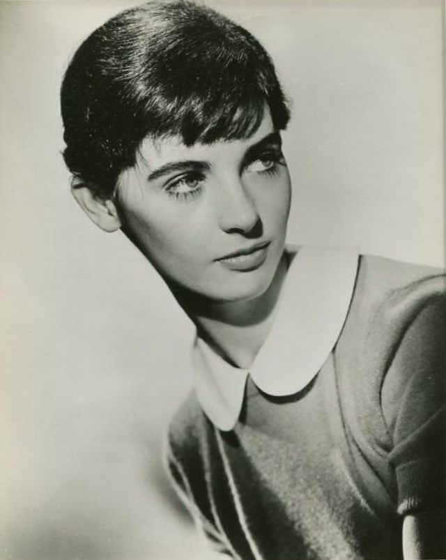 Millie Perkins as Anne Frank during the Filming of ‘The Diary of Anne Frank (1959)’