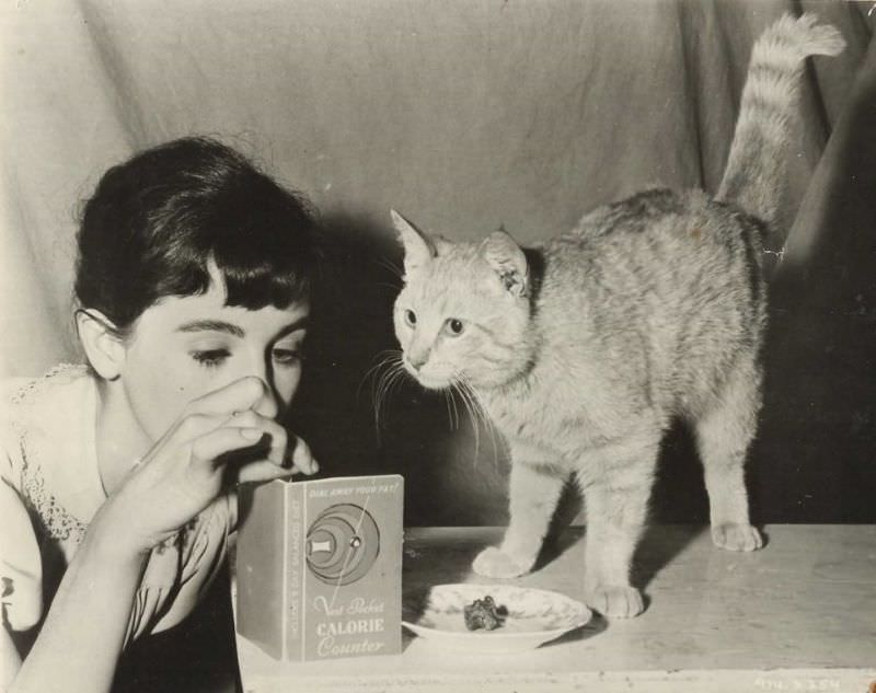 Millie Perkins as Anne Frank during the Filming of ‘The Diary of Anne Frank (1959)’