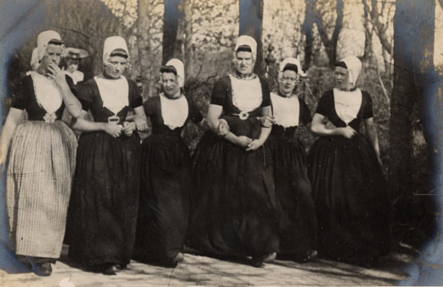 This group look fairly serious but the picture was taken in Westkapelle, a small city surrounded on three sides by water.