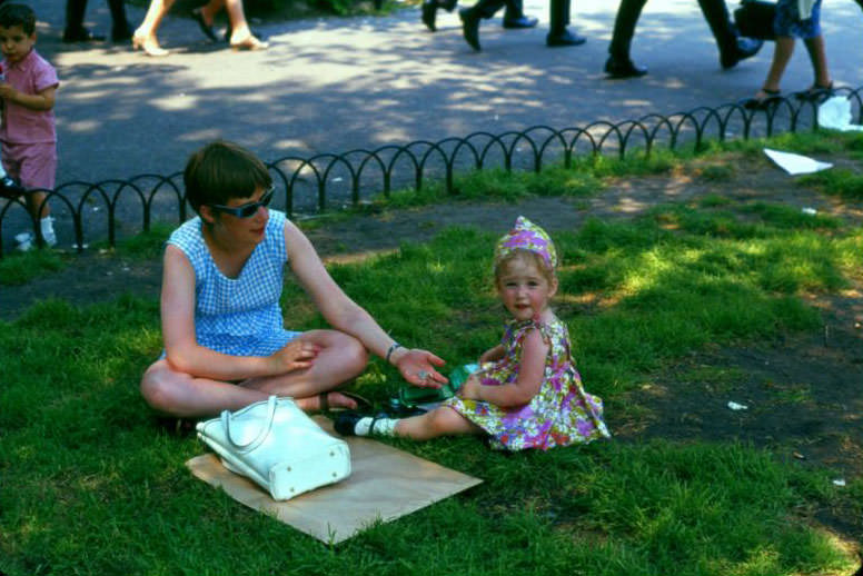 New York park scene, June 1966