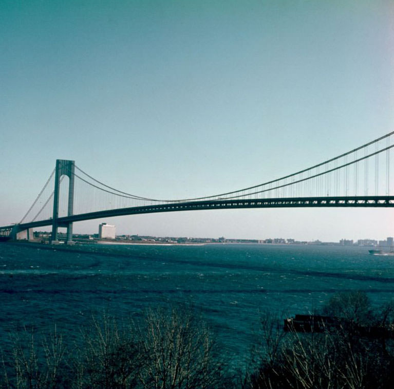 Verrazano-Narrows Bridge, circa 1966