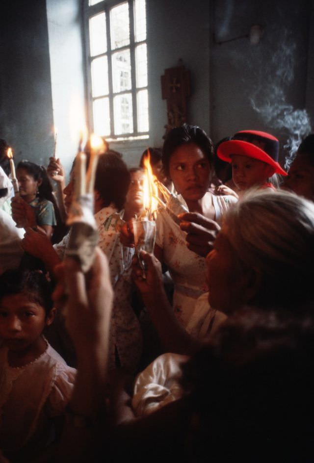 Devotion in Masaya, Nicaragua, 1979