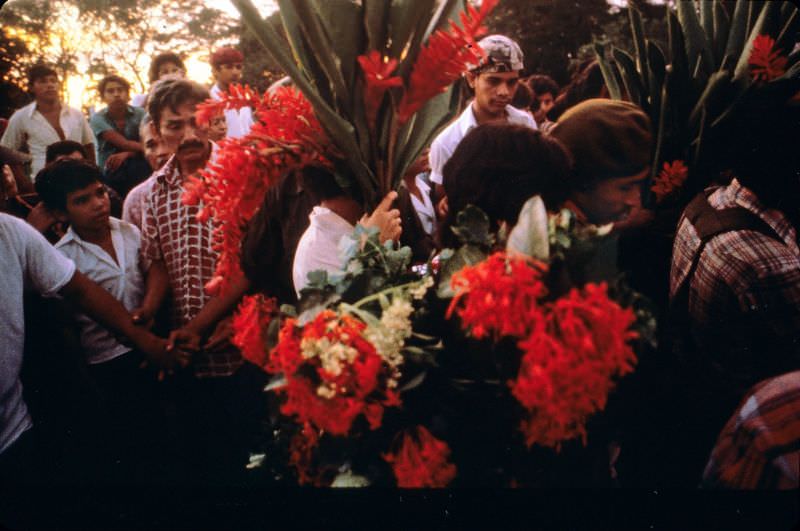 Funeral for a commander, Chinandega, Nicaragua, 1979