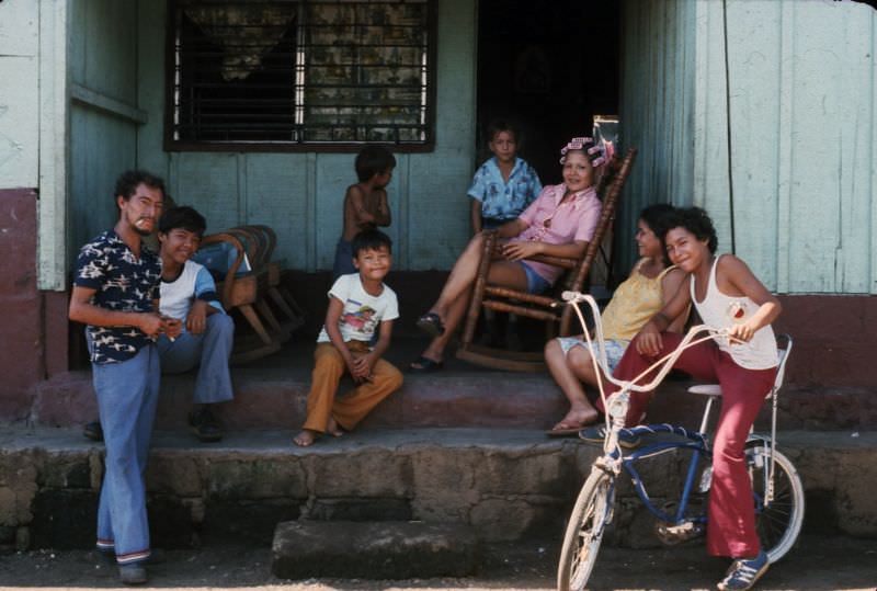 Hanging out, Managua, Nicaragua, 1979