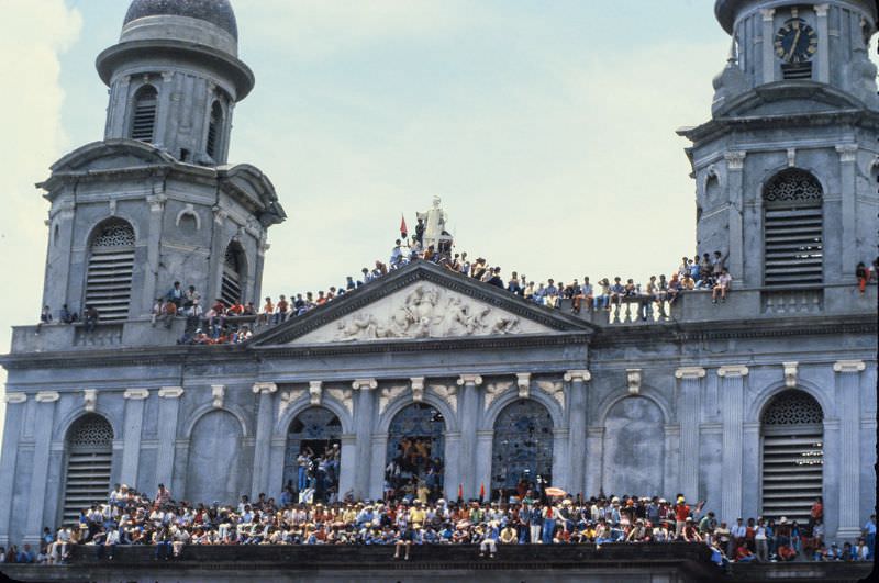 Sandinistas welcomed in Managua, Nicaragua, July 1979