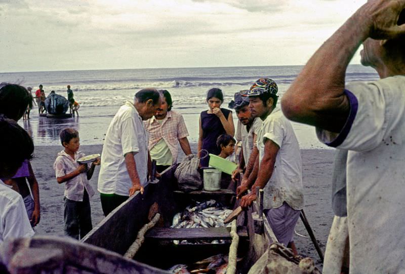 Fishermen, Poneloya, Nicaragua, 1975