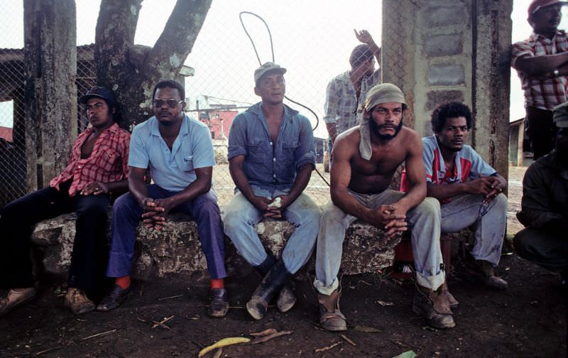 Sugar mill workers, Kukra Hill, Nicaragua,1979