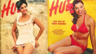 Beautiful Cover Photos of Hue Magazine from the 1950s that Featured Classic Beauties