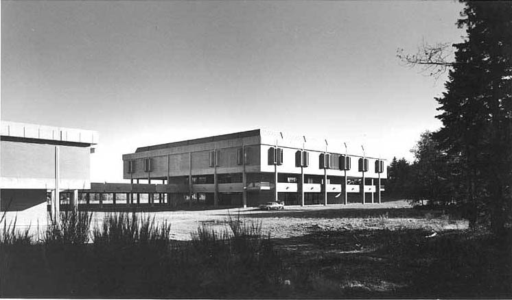 Evergreen State College campus, Olympia, 1972