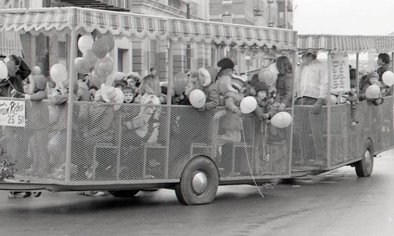 Trolley in North End Christmas Parade