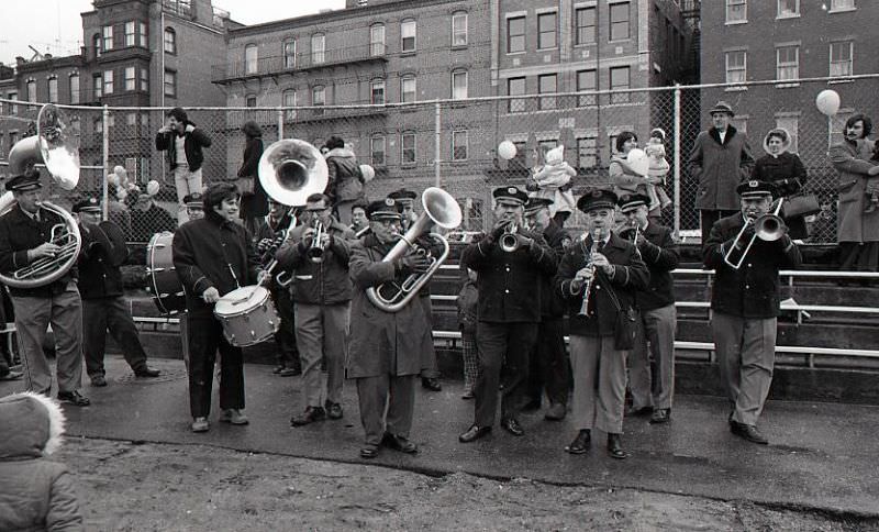 Band at North End Christmas Party and Parade