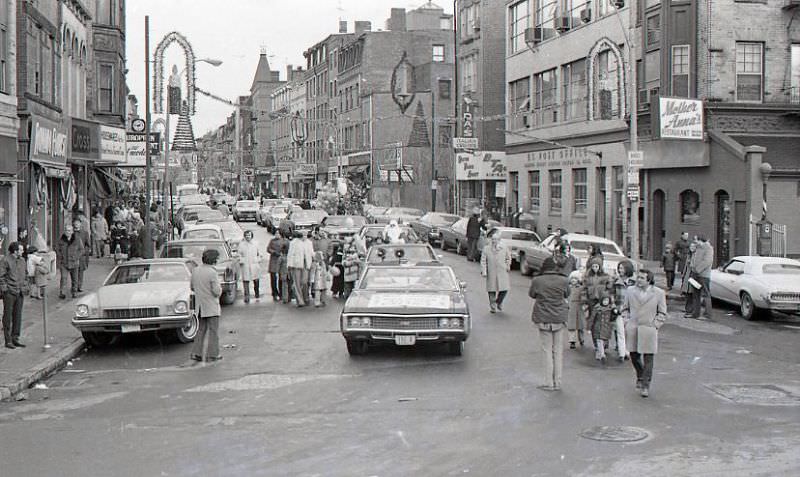 North End Christmas Parade on Hanover Street