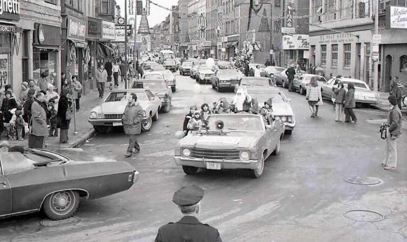 North End Christmas Parade on Hanover Street